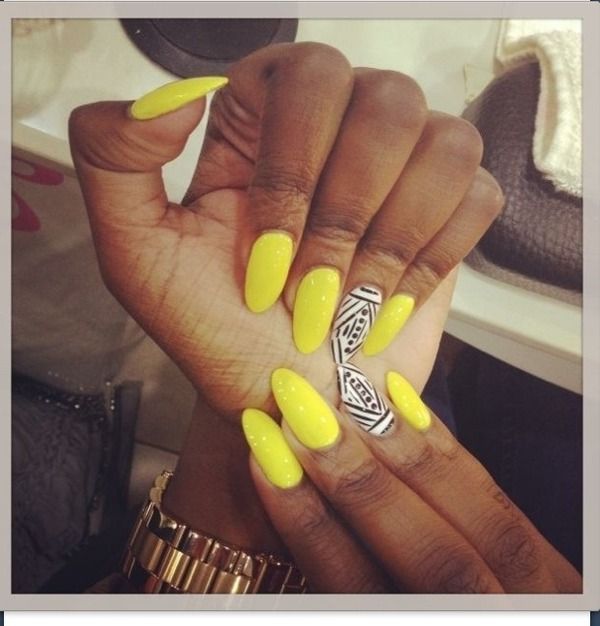 Amazing Yellow Manicure Ideas