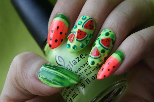 Fun Watermelon Nail Designs Perfect For Summer