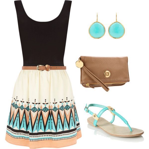 Ready To Go Aztec Print Polyvore Looks For The Summer