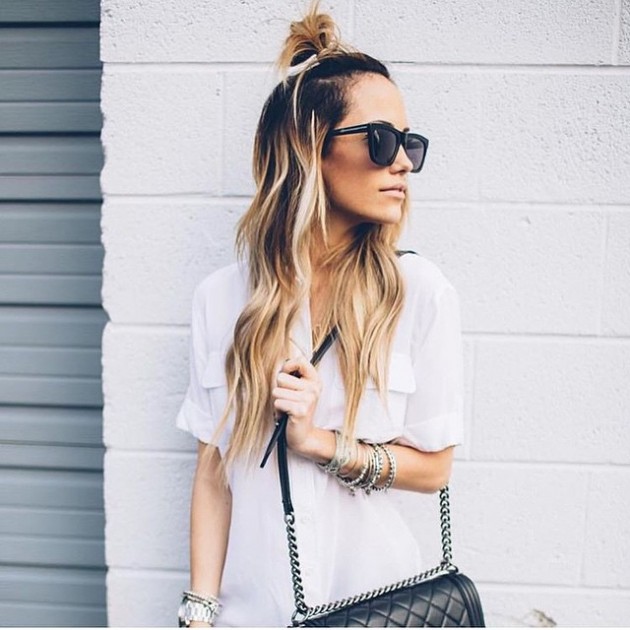 Hot Hairstyle Trend: Half Up Top Knot