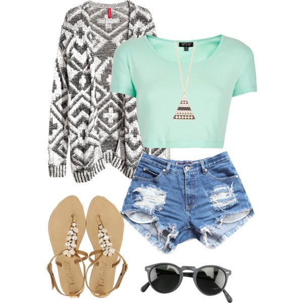 Ready To Go Aztec Print Polyvore Looks For The Summer