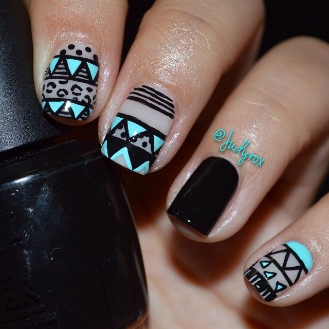 Adorable Aztec Nail Arts To Try Anytime Soon - fashionsy.com