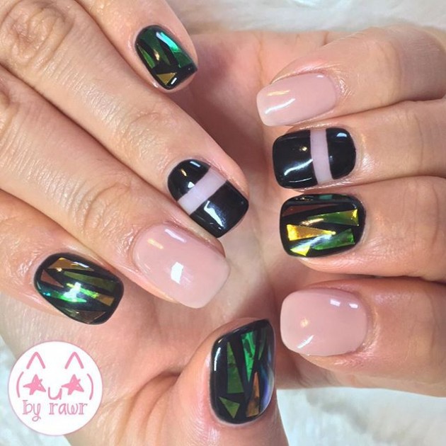 The Latest Nail Art Trend: Shattered Glass Nails
