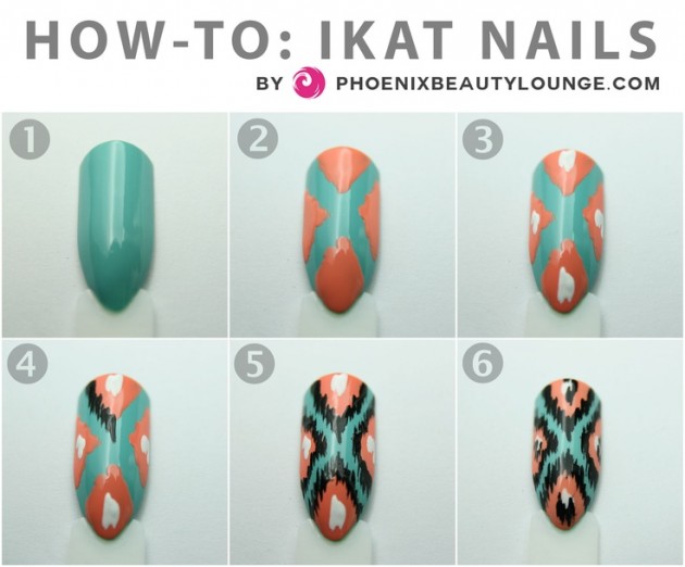 How To: Ikat Nails!!!