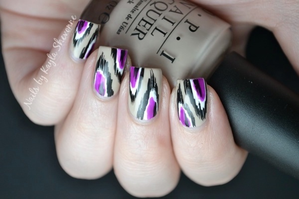 How To: Ikat Nails!!!