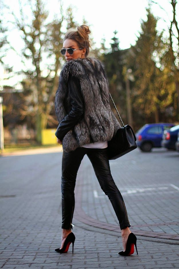 15 Stylish Outfit Looks With Faux Fur Vest You Can Copy