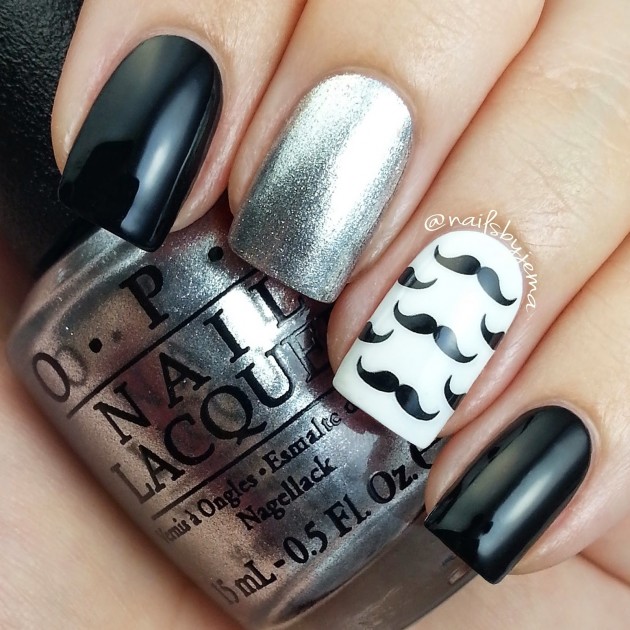 Mustache Nail Art Designs You Must Try This Movember