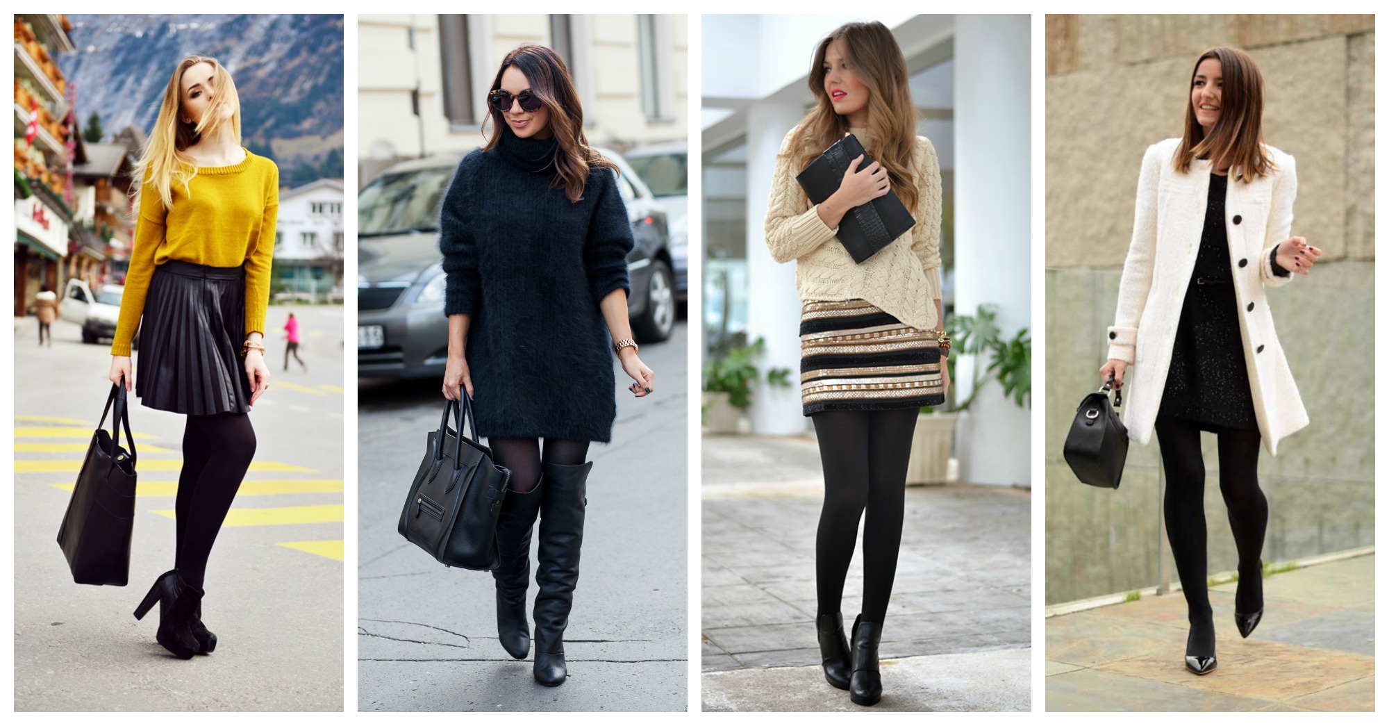 Black Tights Are The Must-Have Accessories For This Winter - fashionsy.com