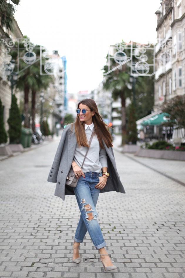 Trendy Street Style Looks With Grey Coats