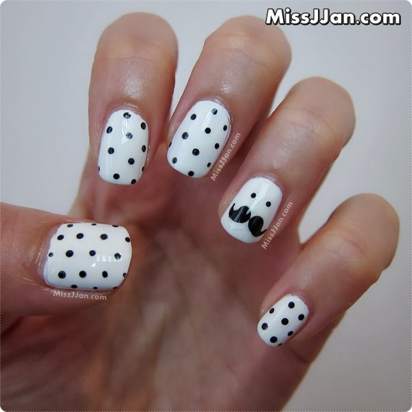 Mustache Nail Art Designs You Must Try This Movember - fashionsy.com