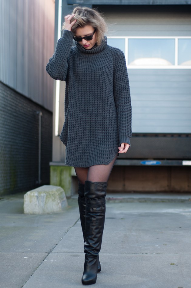 15 Ways Of How To Look Stylish In Sweater Dresses