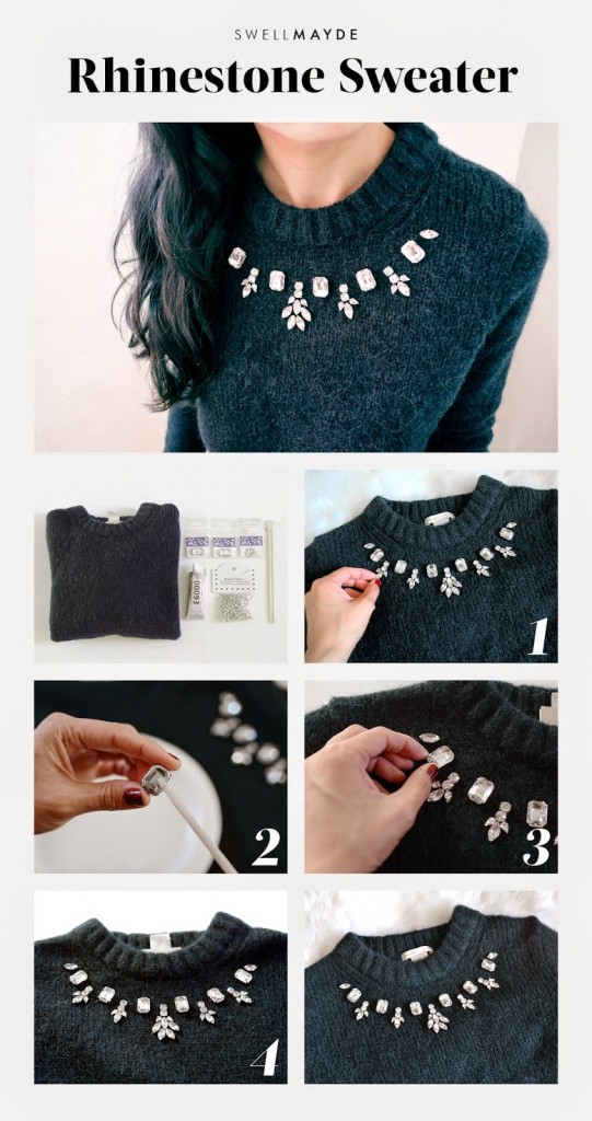 12 Ways To Turn A Plain Sweater Into An Embellished One