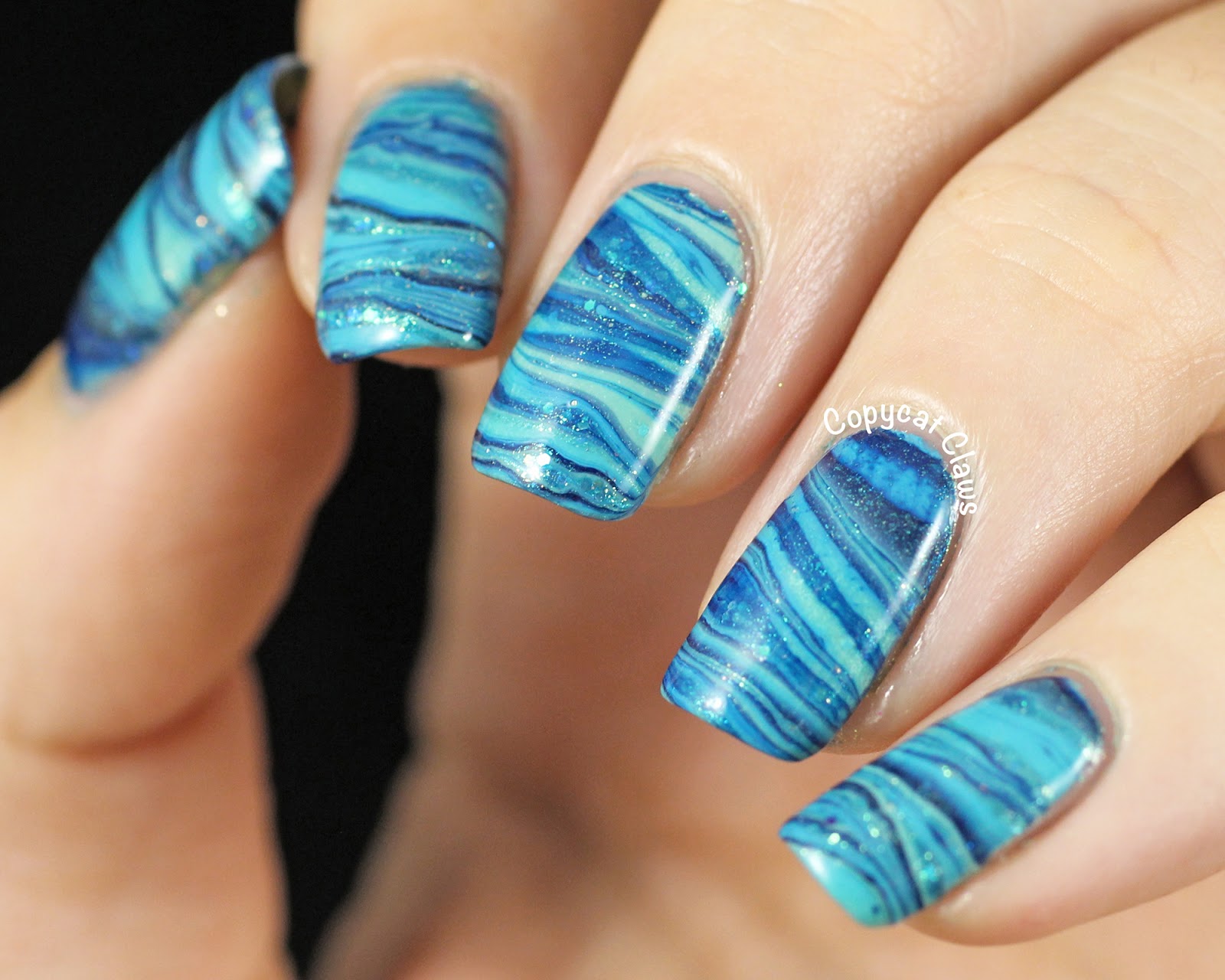 7. Blue Marble Nails - wide 1