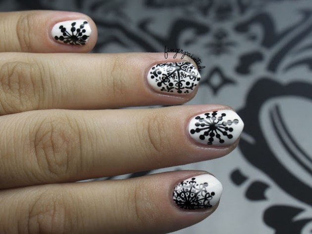 18 Easy and Simple Snowflake Nail Art Designs + Tutorial