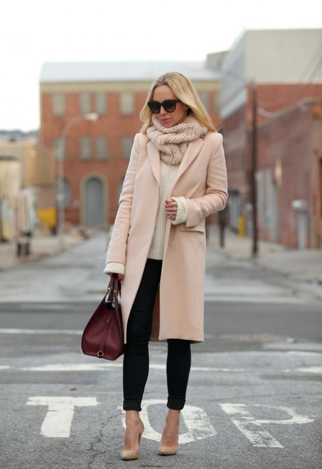 Blush And Burgundy   Great Combo To Wear This Winter