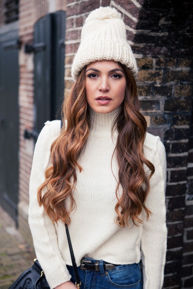 How To Wear Your Hair Under Hats This Winter