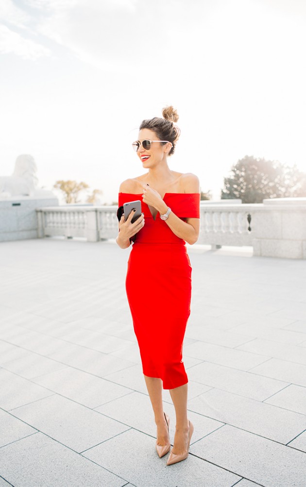 Little Red Dresses To Wear To Holiday Parties