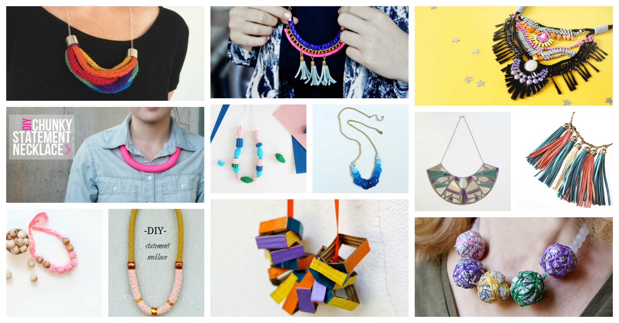 16 Colorful DIY Necklaces To Make This Spring - fashionsy.com