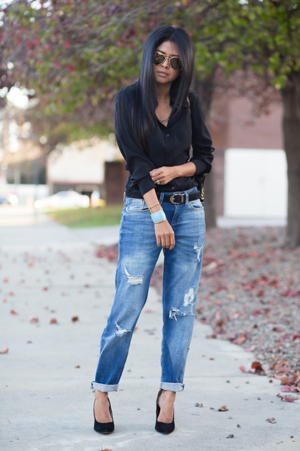 How To Make A Statement With Boyfriend Jeans - fashionsy.com