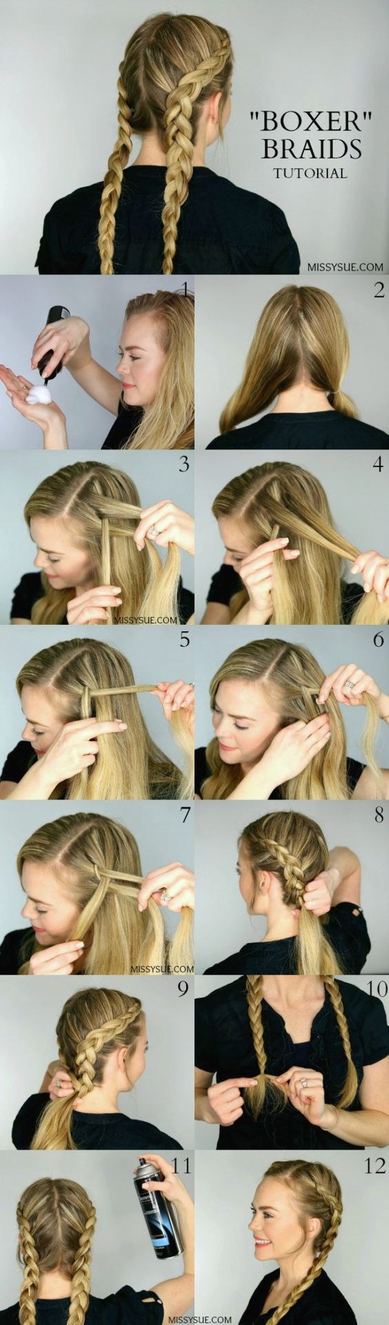 Step by Step Braided Hair Tutorials To Copy This Spring