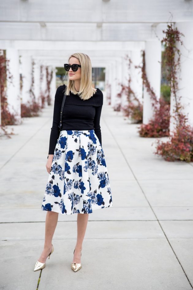 16 Wonderful Looks With Floral Skirts To Fall In Love With - fashionsy.com