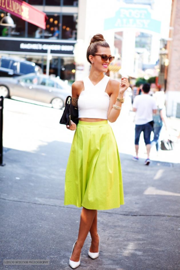 Stylish Crop Top And Full Skirt Combos You Should See Today