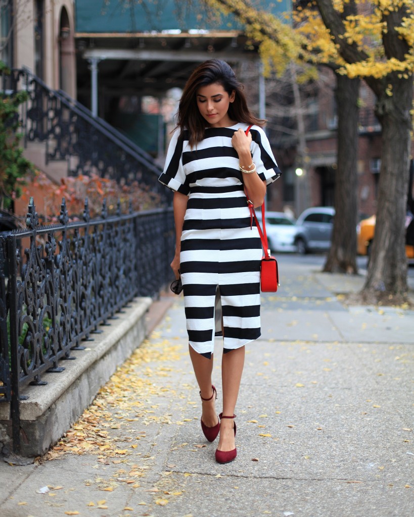 16 Chic Outfits With Striped Dress You Will Fall in Love With ...