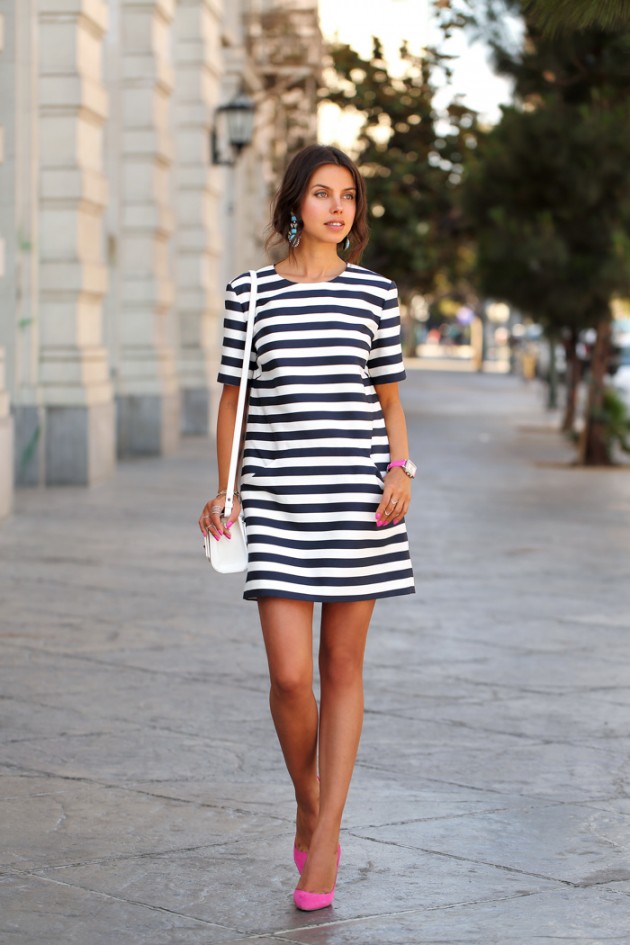16 Chic Outfits With Striped Dress You Will Fall in Love With