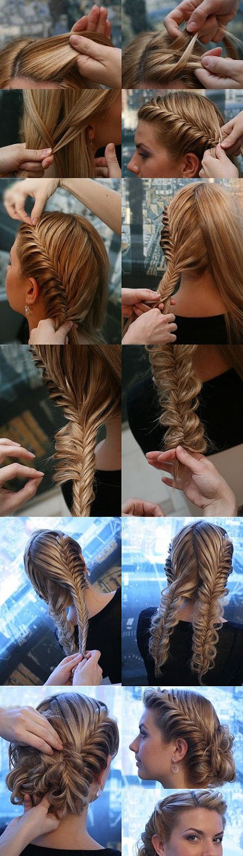 How To Do The Twisted Fishtail   The Trendiest Hairstyle Of The Season