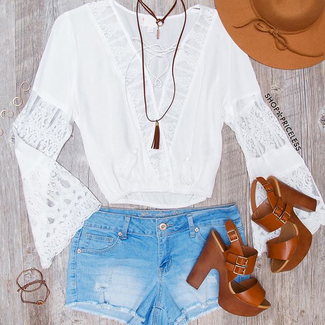 15 Fresh Polyvore Outfit Combinations Featuring Denim Shorts ...