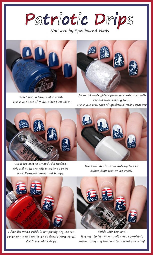 12 Step by Step 4th Of July Nail Tutorials You Must See