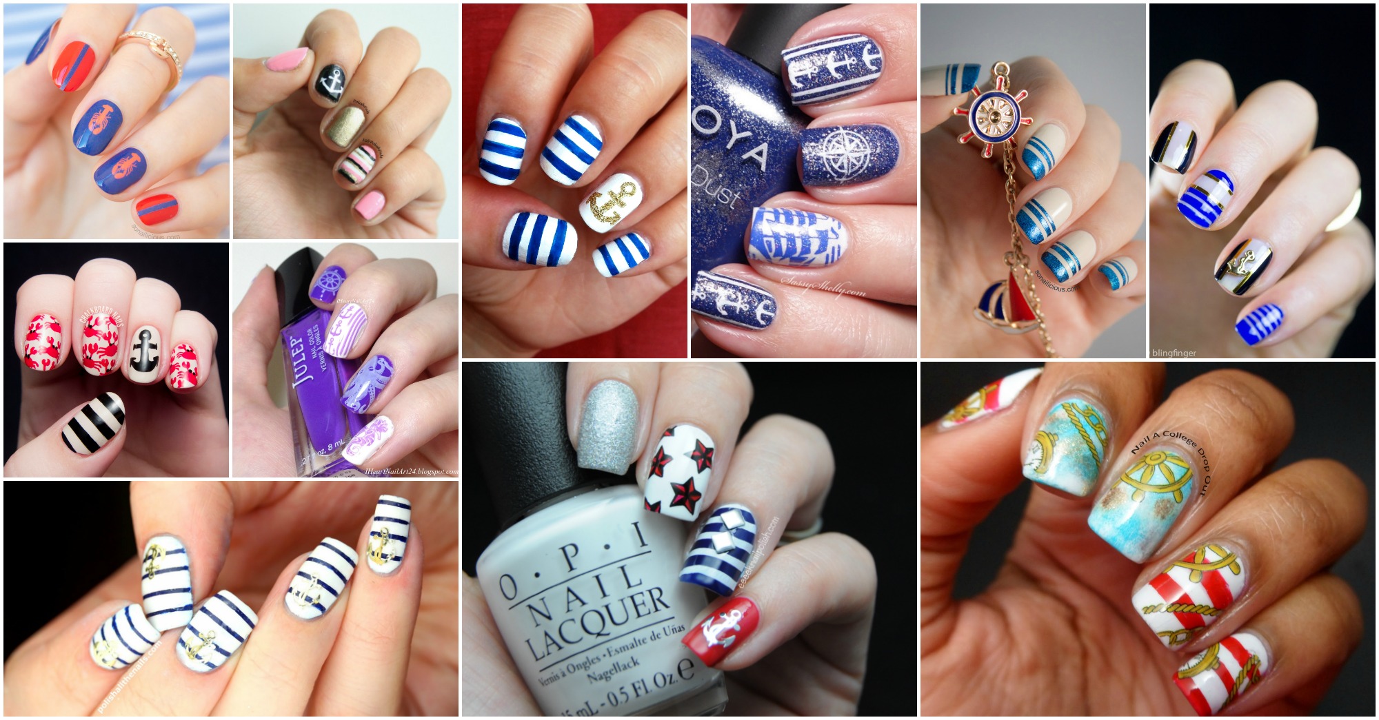 9. Nautical Nail Designs for a Classic Summer Look - wide 1