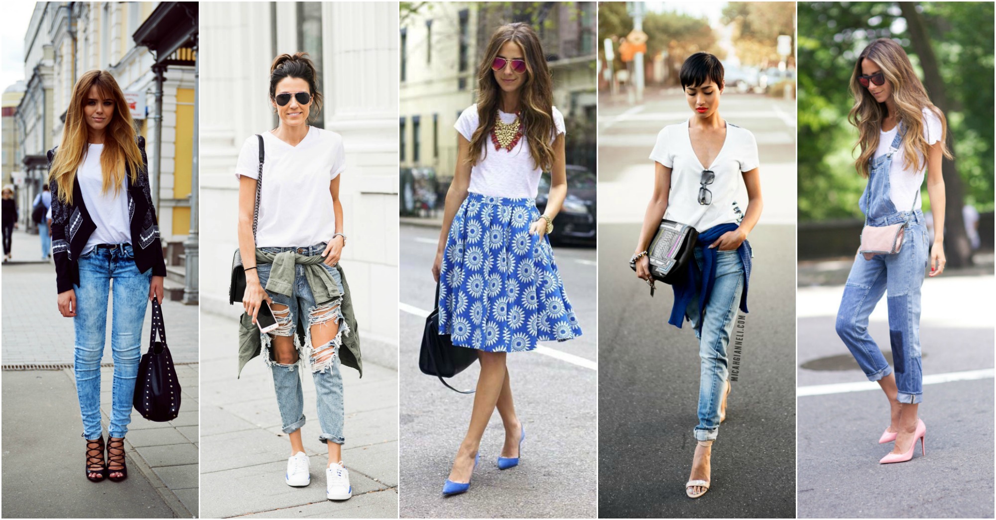 18 Fabulous Ways To Style The Classic White T-Shirt - fashionsy.com