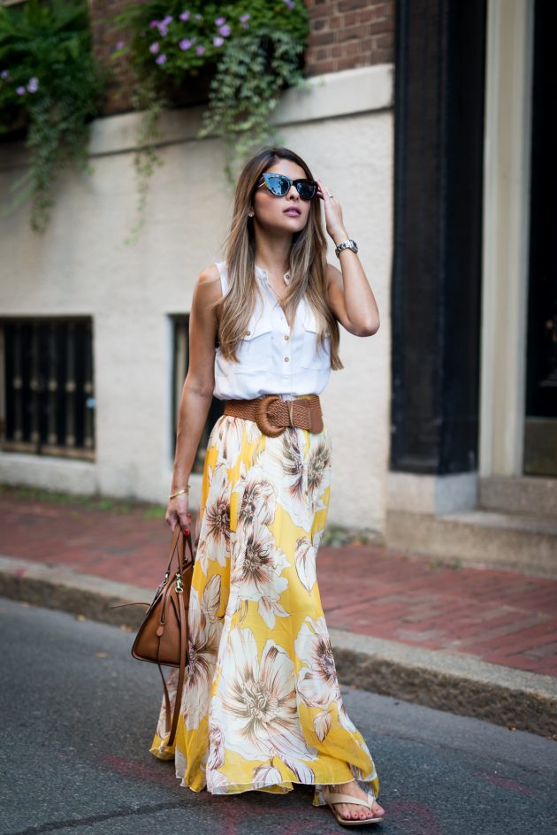 Flattering Summer Outfits With Maxi Skirts
