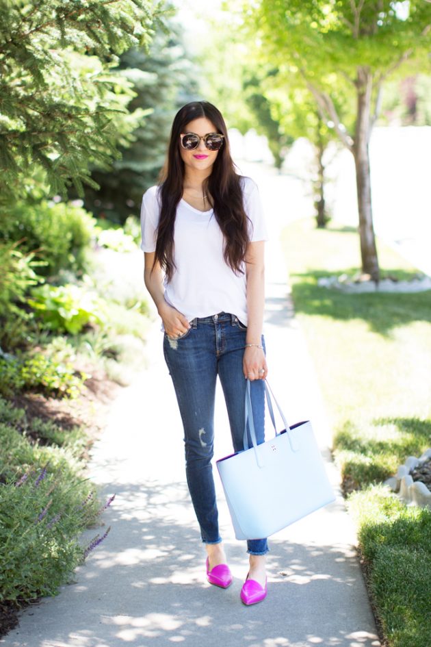 18 Fabulous Ways To Style The Classic White T Shirt