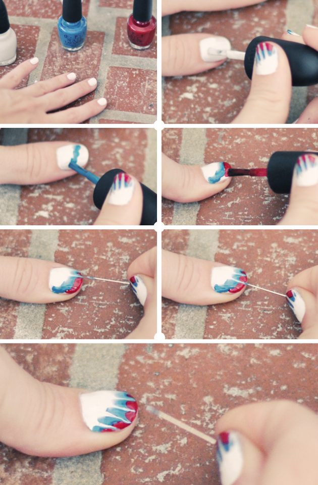 12 Step by Step 4th Of July Nail Tutorials You Must See