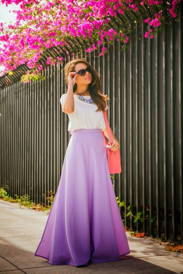 Flattering Summer Outfits With Maxi Skirts