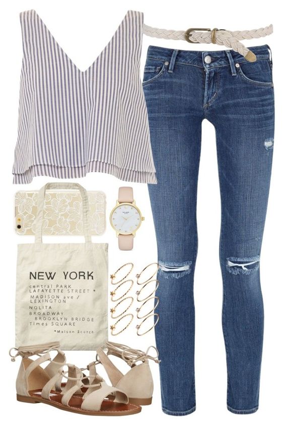 Summer Polyvore Combos With Flat Sandals You Will Love To Copy