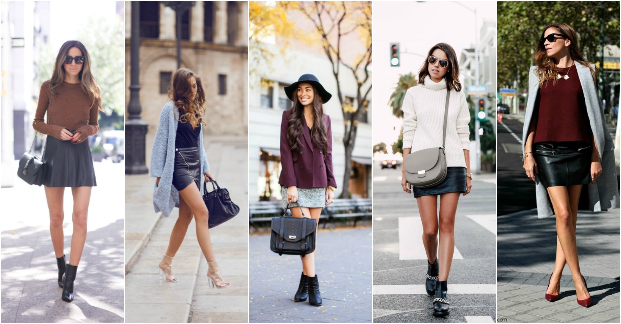 How To Wear Mini Skirts During Early Fall Days - fashionsy.com