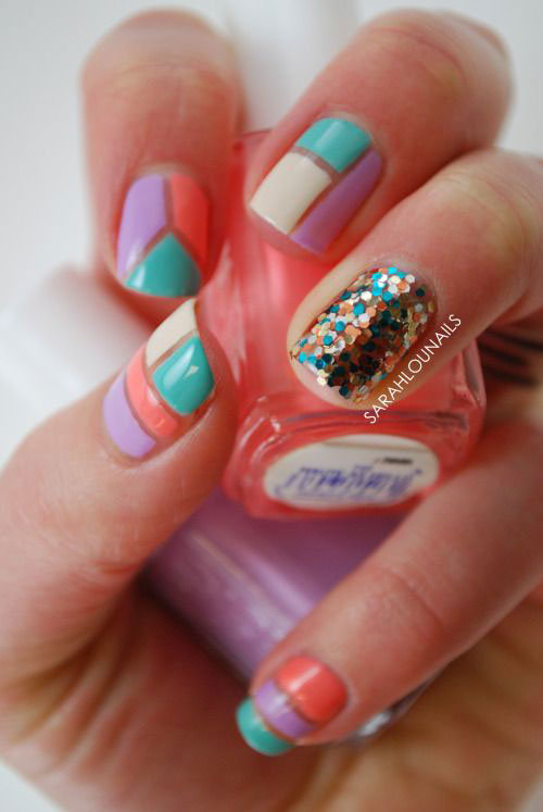 18 Colorful Mosaic Nail Designs You Need To See