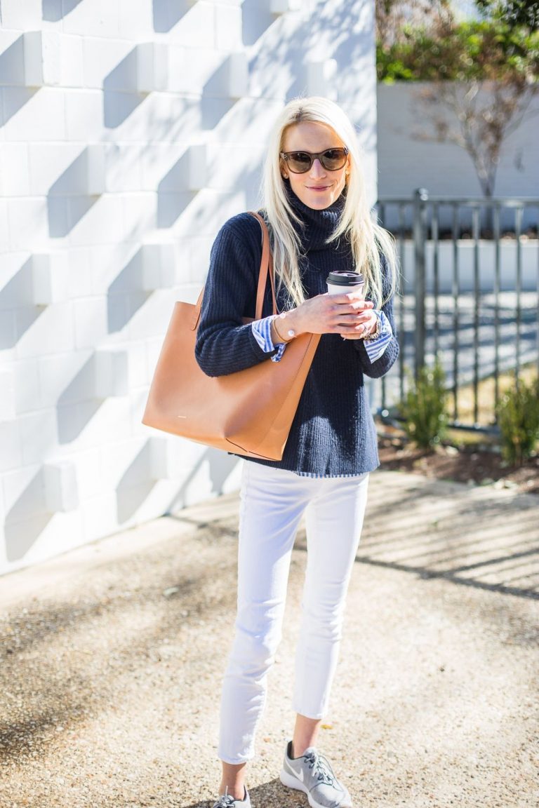 How To Wear White Pants In Fall - fashionsy.com