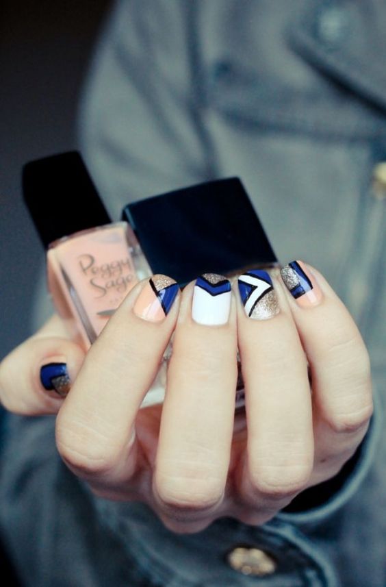 15 Eye Catching Geometric Nail Designs You Will Love To Copy