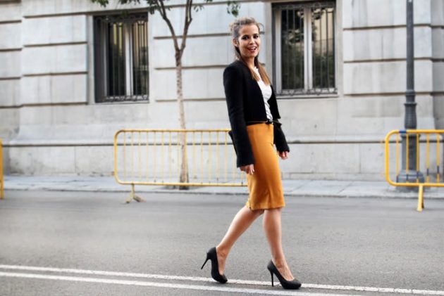 How To Wear A Pencil Skirt In The Office This Fall