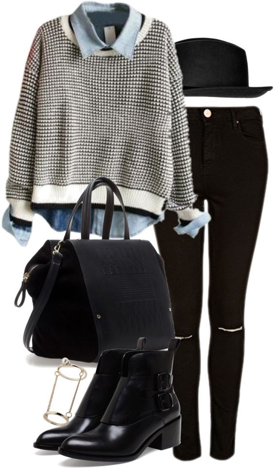 Polyvore Combos With Ankle Boots To Copy This Fall