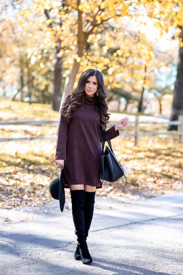 How to Wear a Sweater Dress Like a Style Star