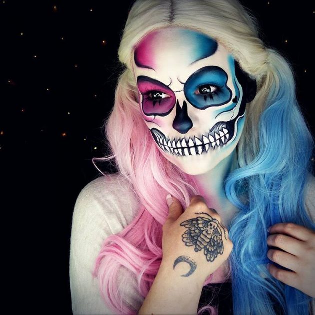16 To Die For Skull Makeup Looks for Halloween