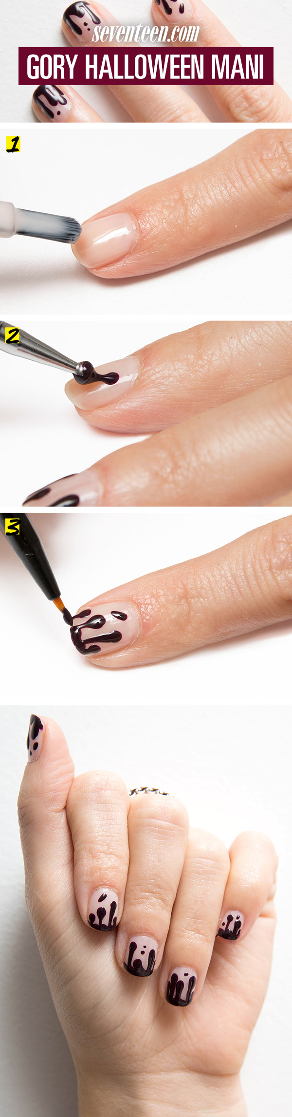 The Best Step by Step Halloween Nail Tutorials You Should Not Miss