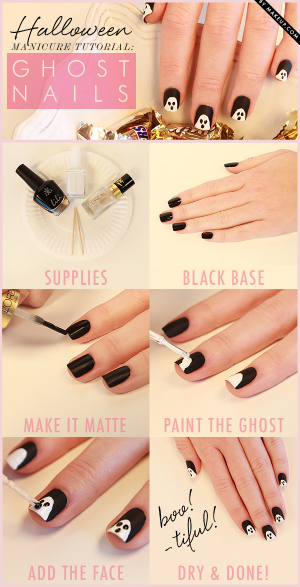 The Best Step by Step Halloween Nail Tutorials You Should Not Miss