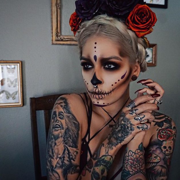 15 Sugar Skull Makeup Ideas for Día de los Muertos