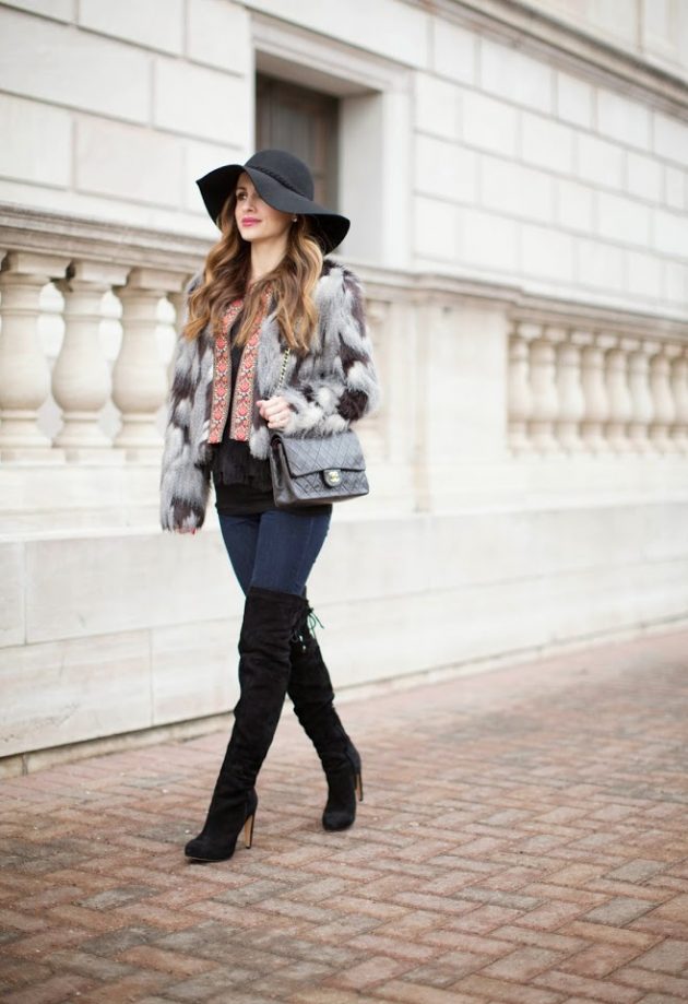 Bold Outfits With Fur Coats To Copy Now - fashionsy.com